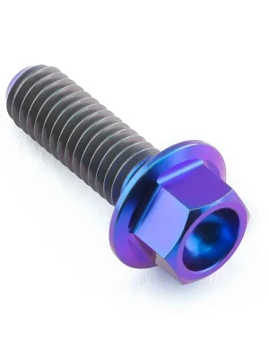 Nejlepší Volba Pro-Bolt titanový šroub s šestihrannou hlavou se závitem M6 x 1,00 mm a délkou 18 mm, barva opálená fialová