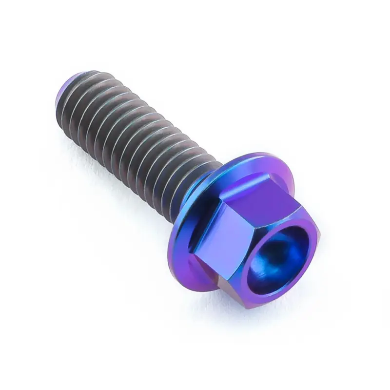 Nejlepší Volba Pro-Bolt titanový šroub s šestihrannou hlavou se závitem M6 x 1,00 mm a délkou 18 mm, barva opálená fialová