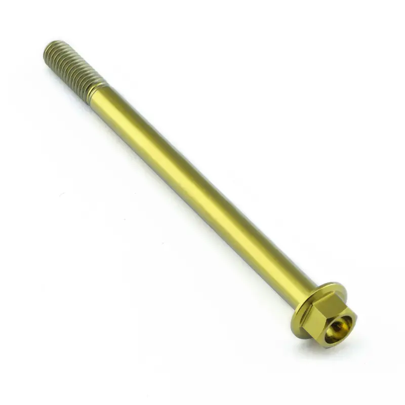 Rychlé Dodání Pro-Bolt titanový šroub s šestihrannou hlavou se závitem M6 x 1,00 mm a délkou 85 mm, barva zlatá
