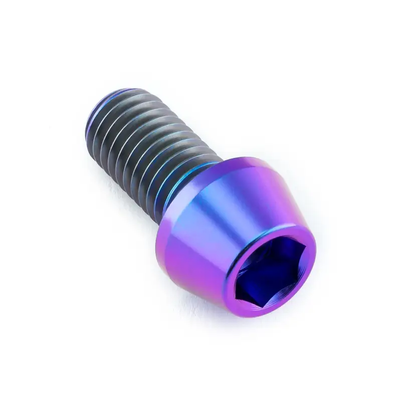 Pro-Bolt titanový inbusový šroub s kónusovou hlavou se závitem M10 x 1,50 mm a délkou 20 mm, barva opálená fialová Must-Have