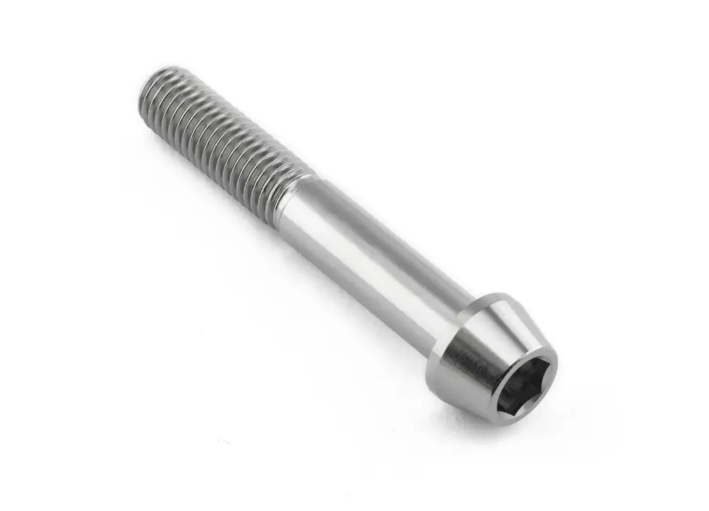 Sezónní Sleva Pro-Bolt titanový inbusový šroub s kónusovou hlavou se závitem M10 x 1,50 mm a délkou 65 mm, barva přírodní