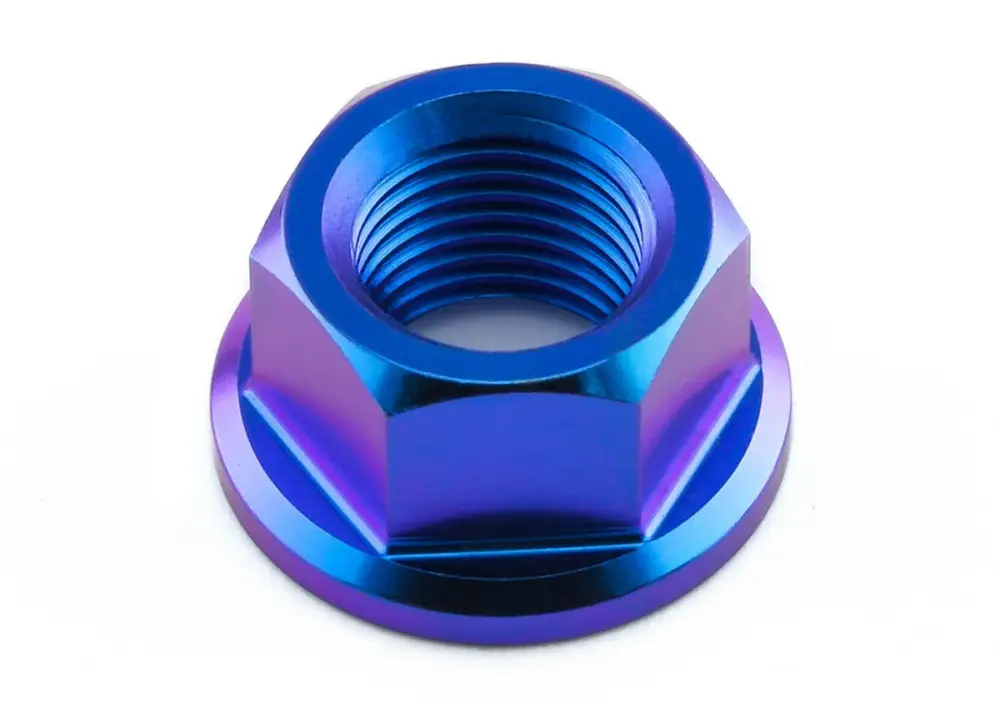 Pro-Bolt titanová matka se závitem M10 x 1,00 mm, barva opálená fialová Sleva