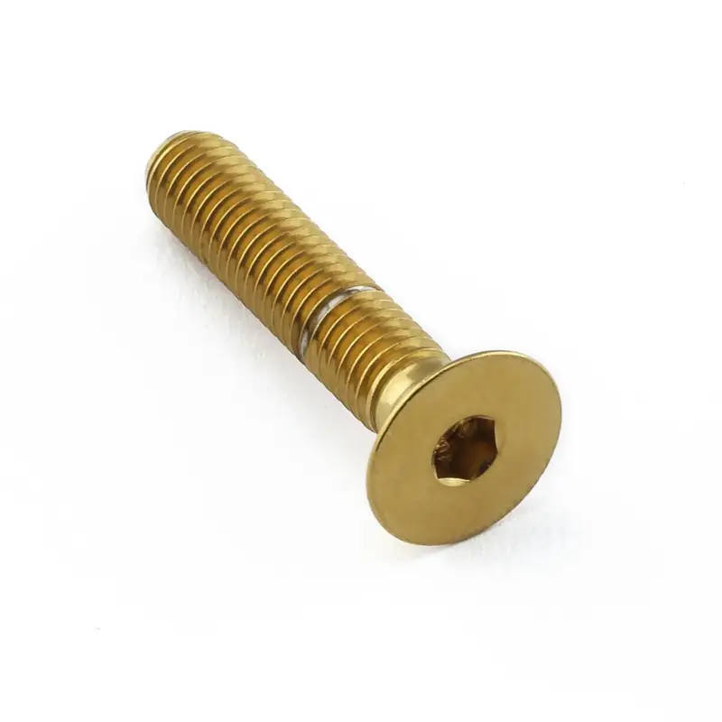 Pro-Bolt nerezový inbusový šroub se zápustnou hlavou se závitem M5 x 0,80 mm a délkou 21,9 mm, barva zlatá Novinka