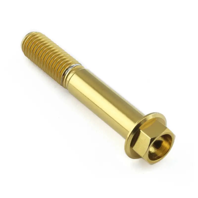 Novinka Pro-Bolt nerezový šroub s šestihrannou hlavou se závitem M10 x 1,50 mm a délkou 60 mm, barva zlatá