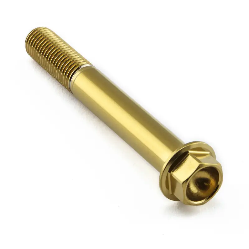 Pro-Bolt nerezový šroub s šestihrannou hlavou se závitem M10 x 1,25 mm a délkou 75 mm, barva zlatá Ověřený