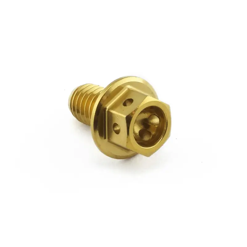 Koupit Online Pro-Bolt nerezový šroub s šestihrannou hlavou se závitem M6 x 1,00 mm a délkou 10 mm, barva zlatá