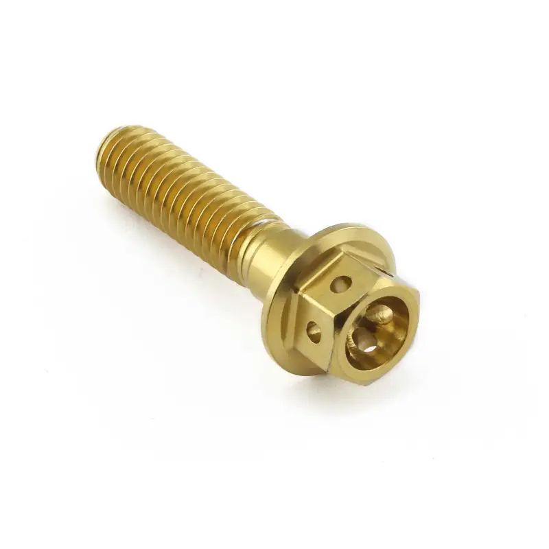 Víkendová Akce Pro-Bolt nerezový šroub s šestihrannou hlavou se závitem M6 x 1,00 mm a délkou 25 mm, barva zlatá
