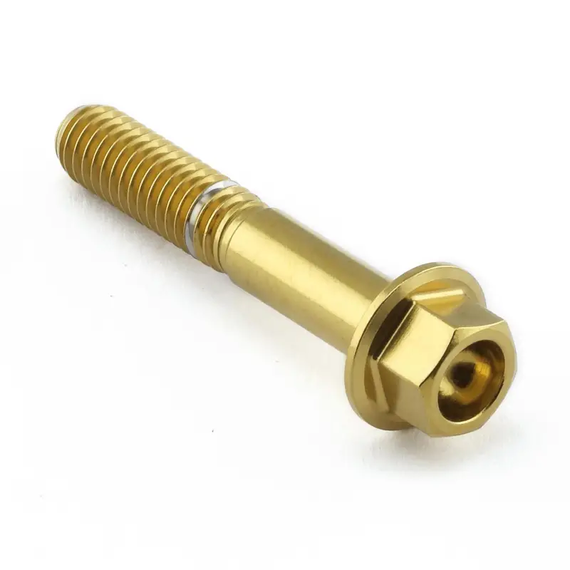 Finální Výprodej Pro-Bolt nerezový šroub s šestihrannou hlavou se závitem M6 x 1,00 mm a délkou 35 mm, barva zlatá