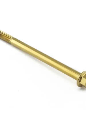 Cenový Hit Pro-Bolt nerezový šroub s šestihrannou hlavou se závitem M6 x 1,00 mm a délkou 85 mm, barva zlatá