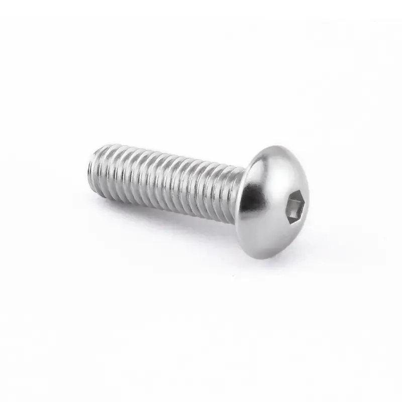 Pro-Bolt hliníkový inbusový šroub s vypouklou hlavou o průměru 12 mm se závitem M6 x 1,00 mm a délkou závitu 20 mm, barva stříbrná Top Prodej