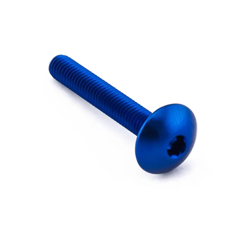 Nejlepší Cena Pro-Bolt hliníkový inbusový šroub s vypouklou hlavou o průměru 16 mm se závitem M6 x 1,00 mm a délkou závitu 40 mm, barva modrá