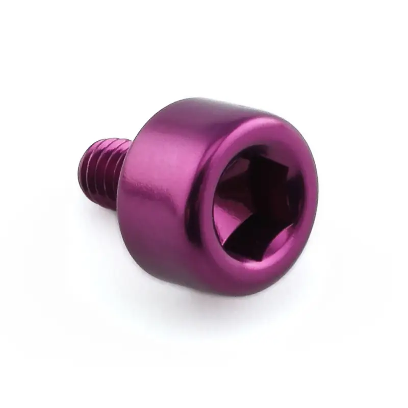 Kup Teď Pro-Bolt hliníkový inbusový šroub s válcovou hlavou se závitem M4 x 0,70 mm a délkou závitu 6,5 mm, barva fialová