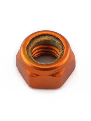 Časově Omezené Pro-Bolt hliníková matka s nylonovou vložkou se závitem M8 x 1,25 mm, barva oranžová