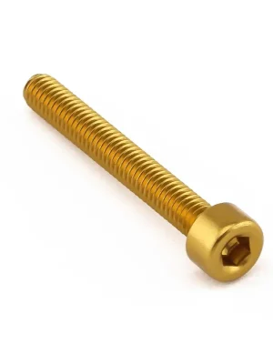 Finální Výprodej Pro-Bolt hliníkový inbusový šroub s válcovou hlavou se závitem M4 x 0,70 mm a délkou závitu 30 mm, barva zlatá