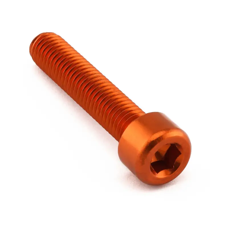 Pro-Bolt hliníkový inbusový šroub s válcovou hlavou se závitem M8 x 1,25 mm a délkou závitu 40 mm, barva oranžová Must-Have