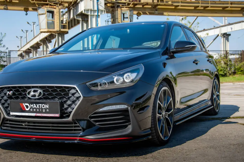 Maxton Design přítlačná křidélka předního nárazníku pro Hyundai i30 N Mk3, plast ABS bez povrchové úpravy, Hatchback/Fastback Zlevněný