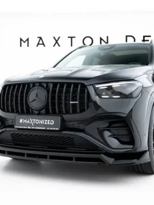 Expresní Doručení Maxton Design spoiler pod přední nárazník pro Mercedes GLE Coupe C167 Facelift, SUV W167 Facelift, černý lesklý plast ABS