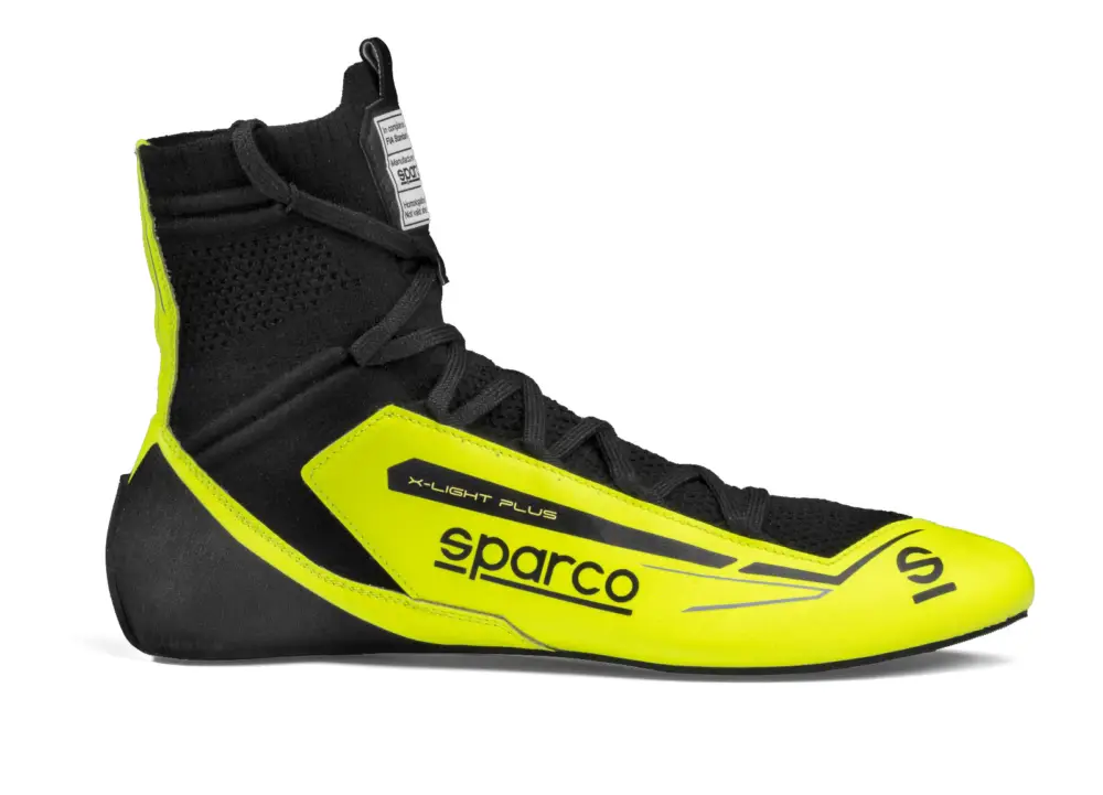 Závodní boty Sparco X-LIGHT PLUS, s homologací FIA, barva žluto-černá, velikost 46 Aktuální