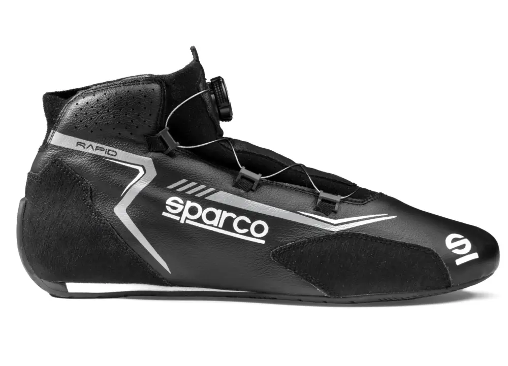Závodní boty Sparco RAPID s otočným mechanismem zapínání, s homologací FIA, barva černo-šedá, velikost 48 Objednat Nyní