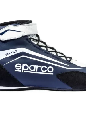 Závodní boty Sparco SKID, s homologací FIA, barva modro-bílá, velikost 37 Nová Kolekce