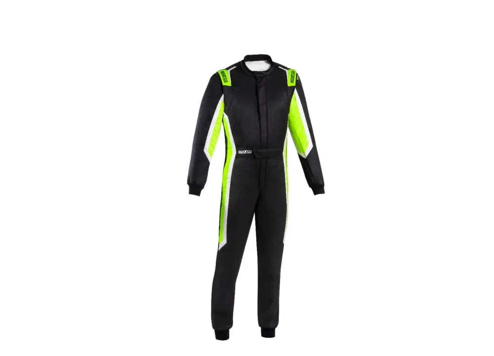 Závodní kombinéza Sparco SPRINT MY2025, s homologací FIA + SFI, barva černo-zelená, velikost 58 (XL) Levný