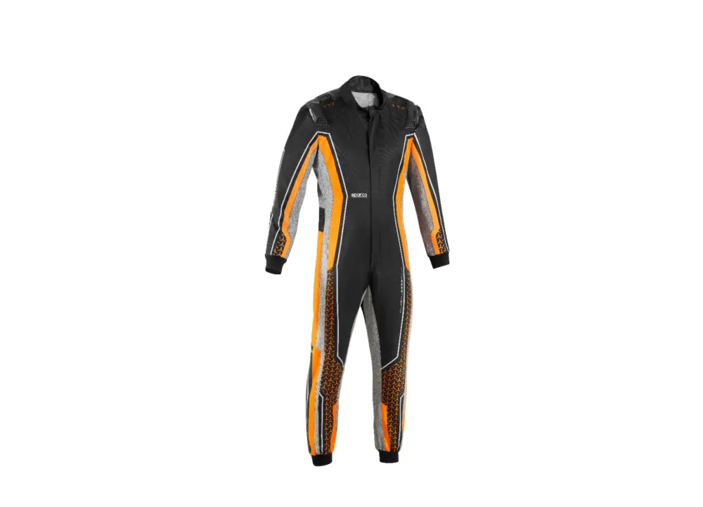 Odeslání Ihned Kartingová kombinéza Sparco SUPERLEGGERA-K, s homologací FIA, barva černo-oranžová, velikost 58 (XL)