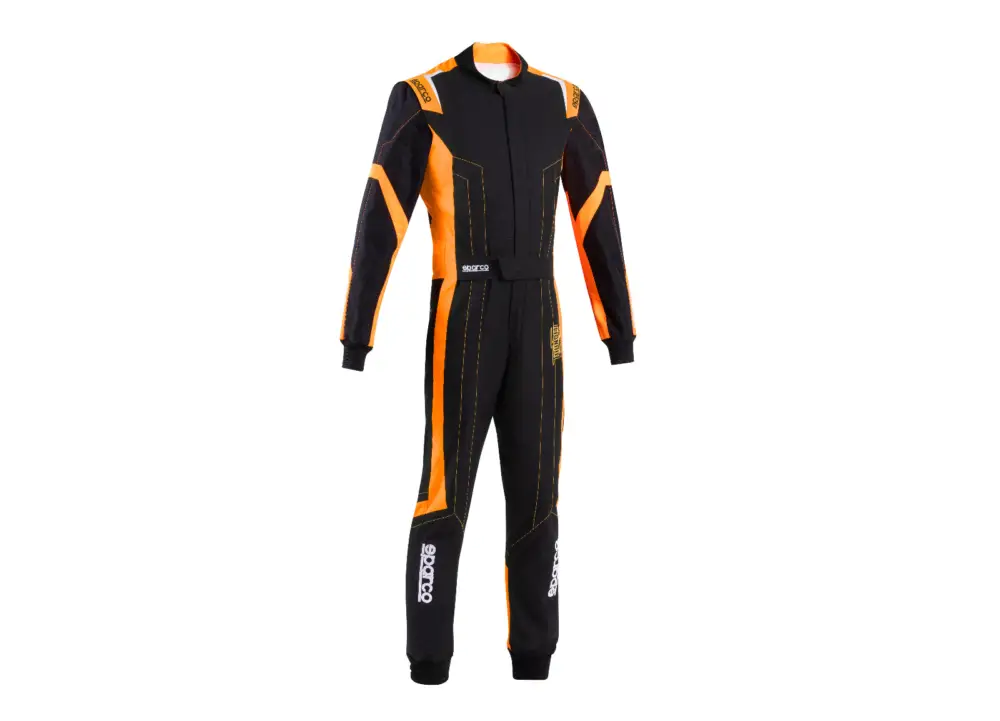 Nízká Cena Kartingová kombinéza Sparco THUNDER, s homologací FIA, barva černo-oranžová, velikost XL