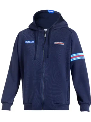 Cenová Bomba Sparco mikina s kapucí, edice Martini Racing, barva modrá, velikost XXXL