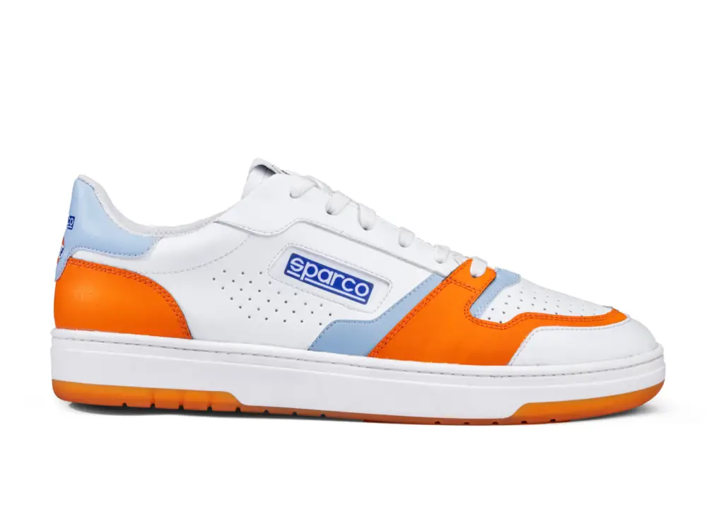 Omezená Nabídka Volnočasové boty Sparco S-Urban Gulf, barva bílo-oranžová, velikost 41