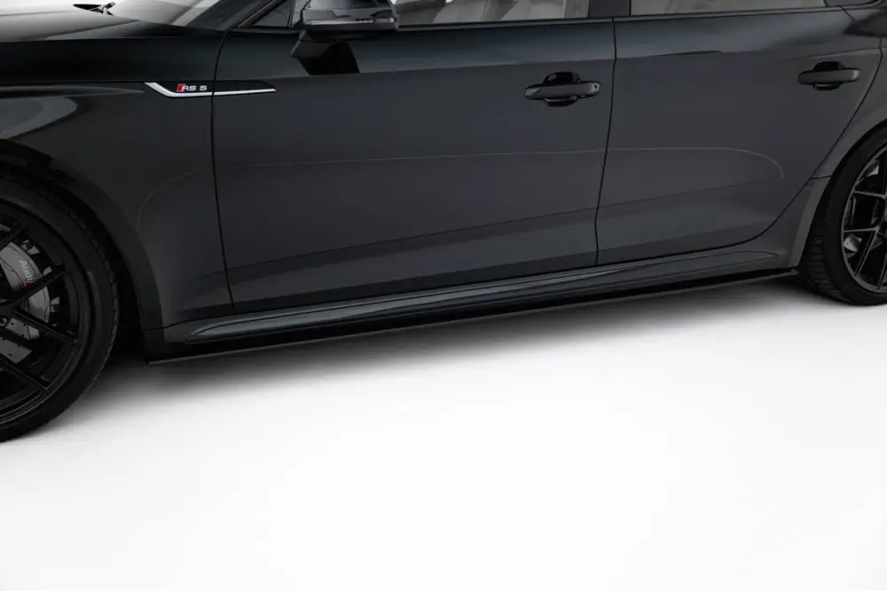 Maxton Design "Street Pro" difuzory pod boční prahy pro Audi RS5 F5, plast ABS bez povrchové úpravy, Sportback Originální