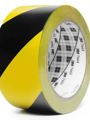 Zlevněný 3M™ označovací PVC lepicí páska pro bezpečnostní značení 766i, 50 mm x 33 m, provedení černo-žlutá
