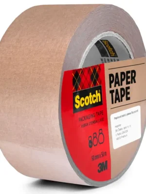 3M Scotch® papírová balicí páska hnědá, 50mm × 50m Rychlé Dodání