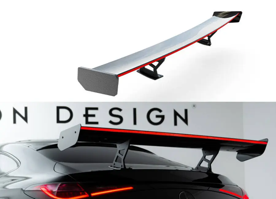 Maxton Design zadní křídlo s LED světlem pro Mercedes CLE C236 53 AMG, pravý karbon Nízká Cena