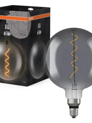 Ledvance černá kulatá LED žárovka E27 4 W VINTAGE, teplá bílá Super Cena