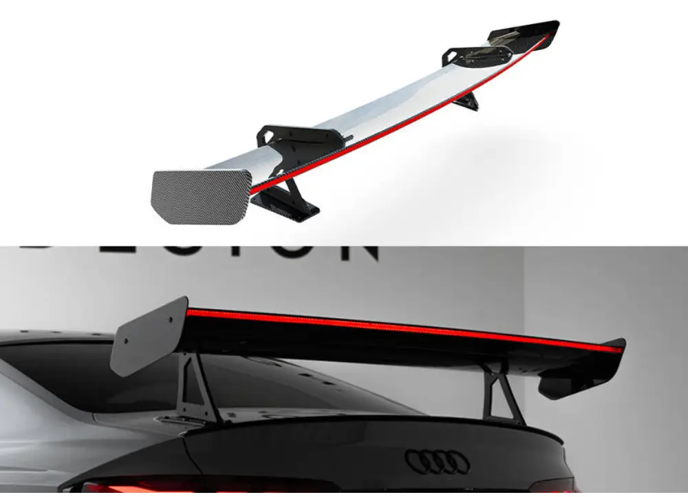 Speciální Cena Maxton Design zadní křídlo s horním uchycením (swan-neck) pro Audi S5 F5, F5 FL, pravý karbon, Coupe