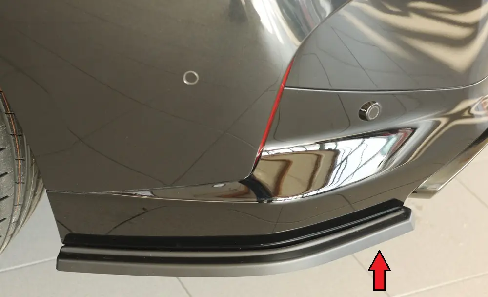 Rieger spoiler pod zadní nárazník na levé straně pro BMW řada 2 G42 kupé r.v. 07/21-, plast ABS bez povrchové úpravy, pouze pro M240i Cenově Výhodný