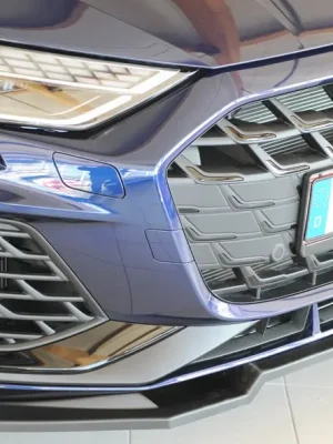 Novinka Rieger lipa pod přední nárazník pro Audi A3 GY 5-dvéř. (sportback), 06/24-, plast ABS bez povrchové úpravy