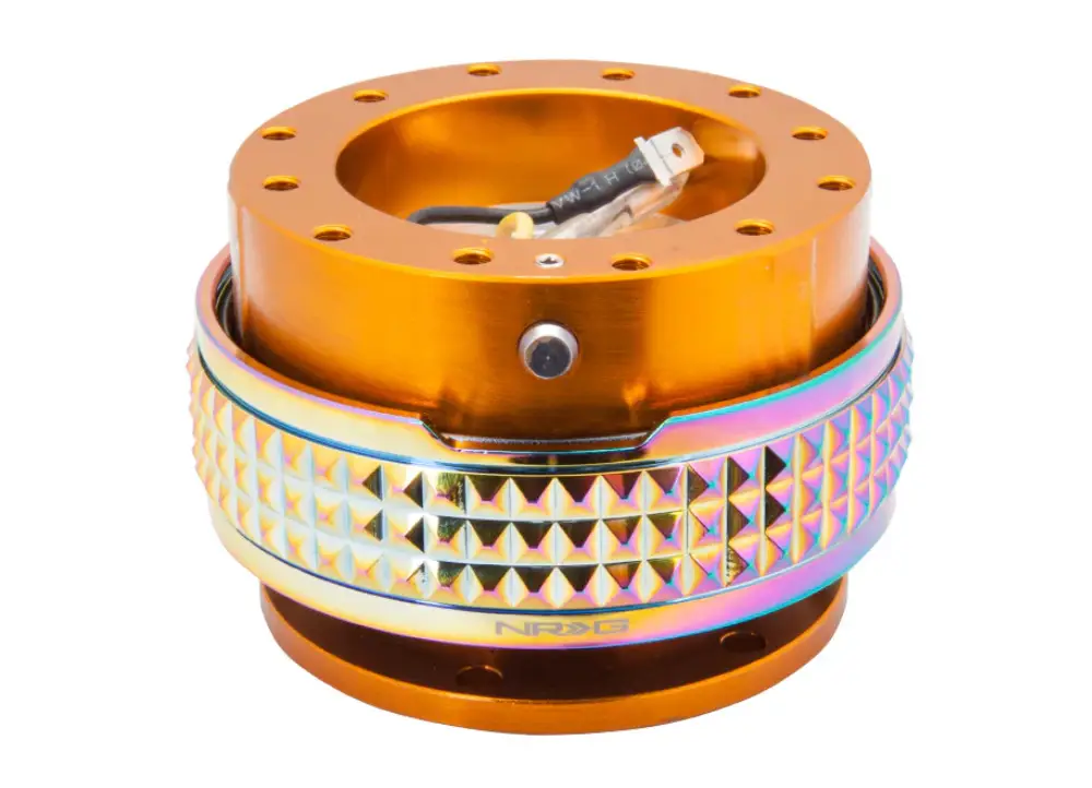 NRG Innovations odpojovač volantu Generation 2.1 s barevným tělem, barva rose gold-NeoChrome Značkový