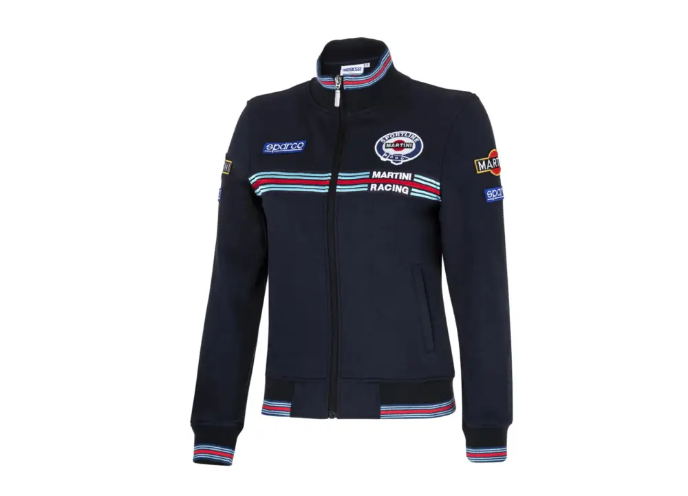 Ověřený Sparco dámská mikina se zipem MARTINI RACING , barva modrá, velikost L