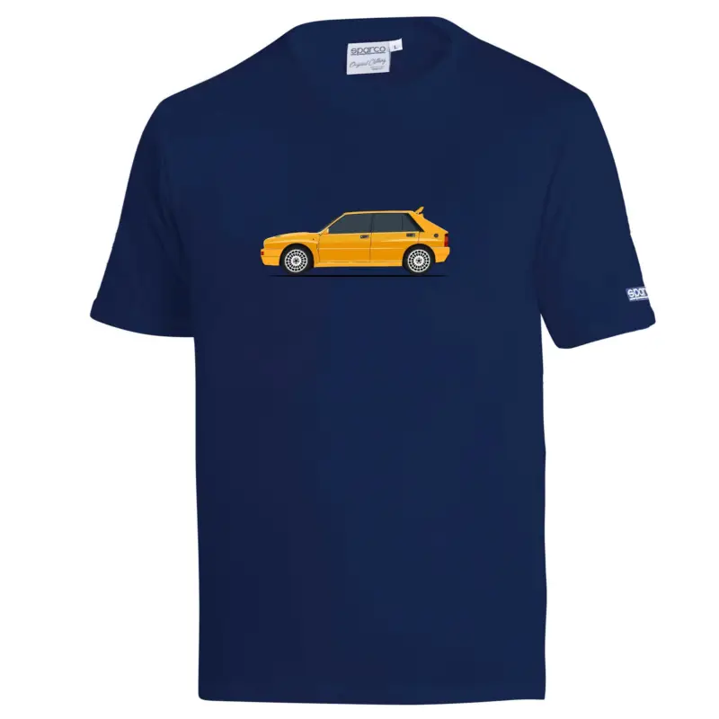 Super Cena Sparco tričko LANCIA HF Delta Integrale, barva modrá, velikost XS