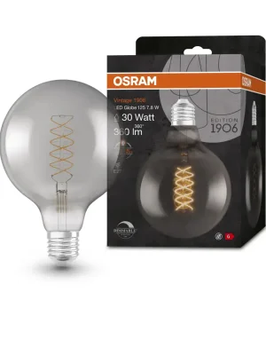 Finální Výprodej Ledvance stmívatelná LED kouřová žárovka 7,8 W VINTAGE, teplá bílá