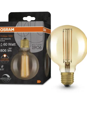 Odeslání Ihned Ledvance zlatá vintage LED žárovka E27 8,8 W GLOBE, teplá bílá