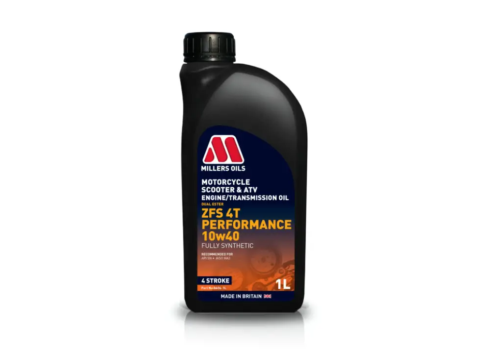 Koupit Online Plně syntetický motorový olej Millers Oils - ZFS 4T Performance 10w40, objem 1l