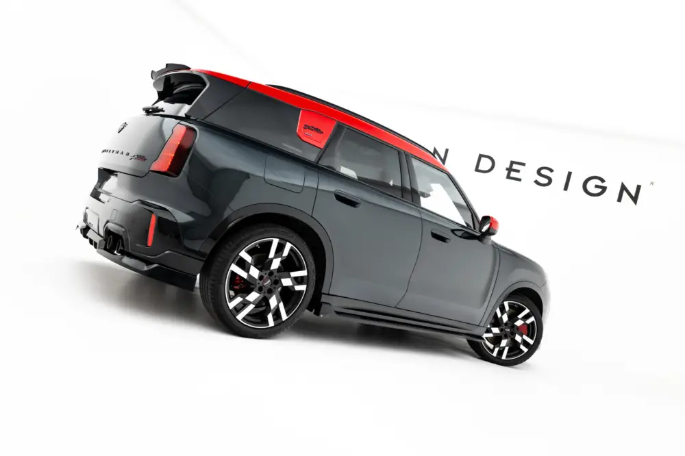 Maxton Design difuzory pod boční prahy pro Mini Countryman JCW U25, černý lesklý plast ABS Ověřený