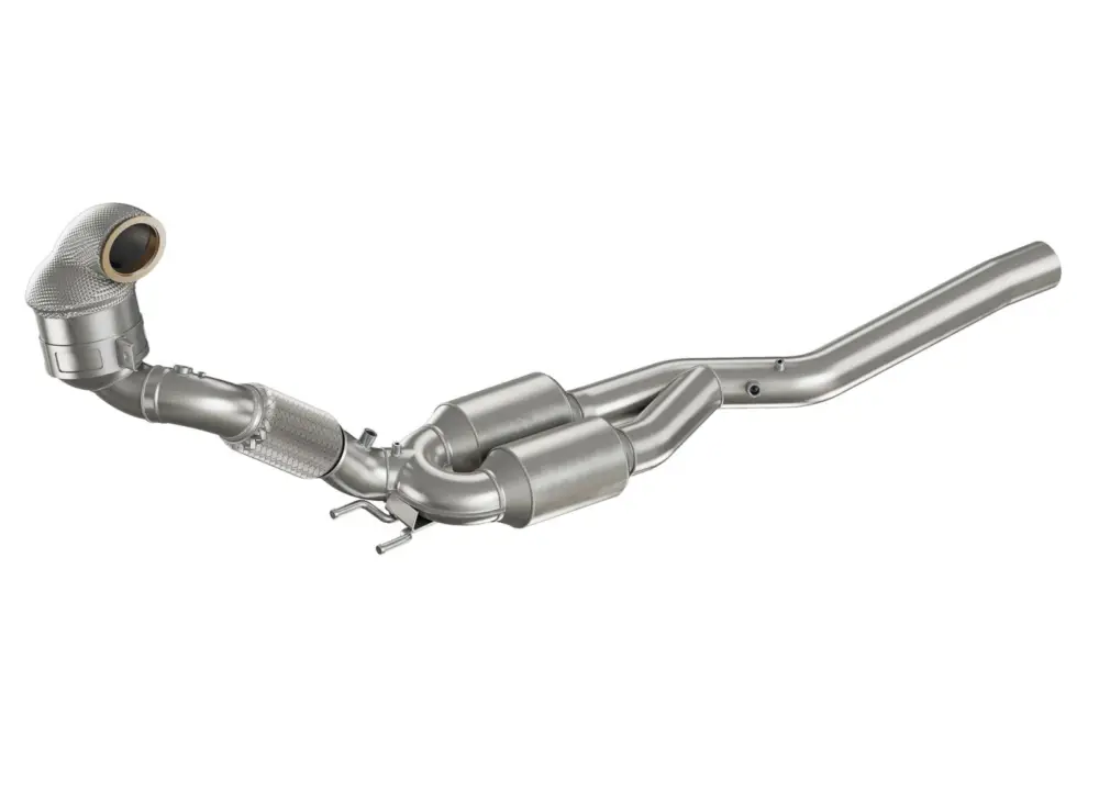 Sleva HJS downpipe 76 mm včetně katalyzátoru a OPF pro Audi S3 typ 8V, emisní norma Euro 6d-Temp., Quattro, 2.0, 221 kW (DNUE)