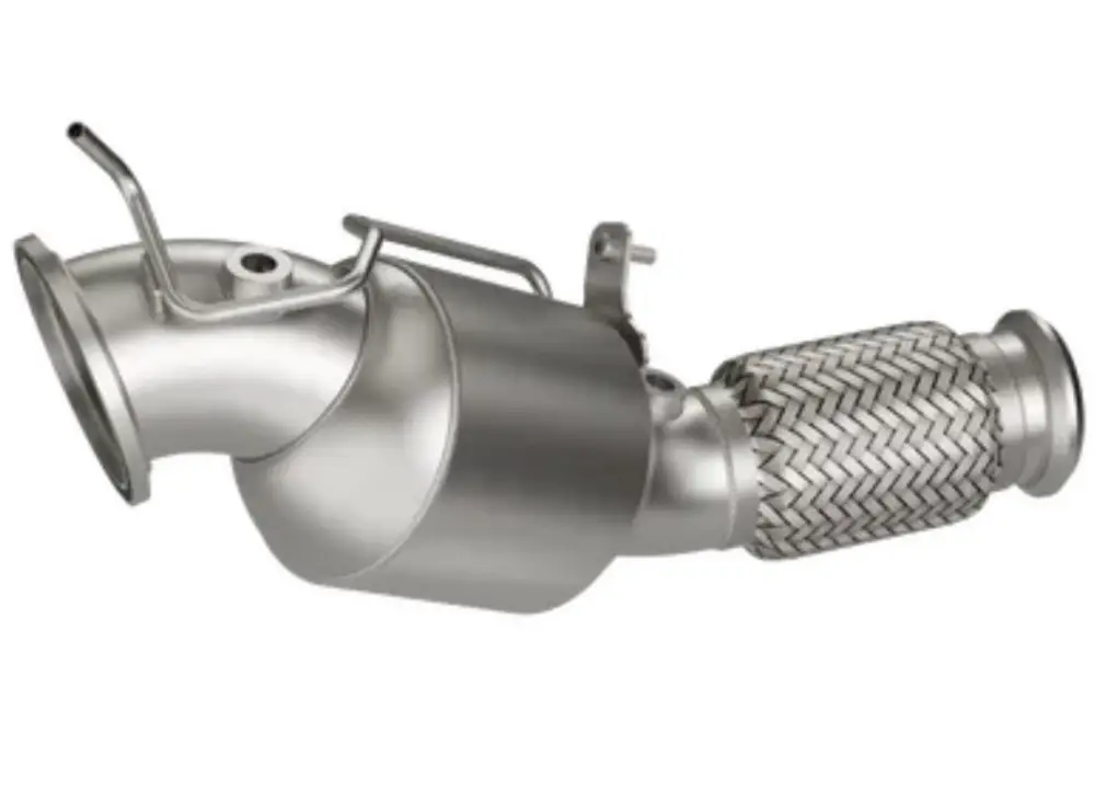 HJS downpipe 88,9 mm/76 mm včetně katalyzátoru 200 cpsi pro BMW řada 4 typ F32 (3C), F33 (3C), F36 (3C), emisní norma Euro 6/Euro 6d-Temp., Facelift, 2.0, 420i/420i xDrive/430i/430i xDrive (B48 A20A, B48 B20B) Víkendová Akce