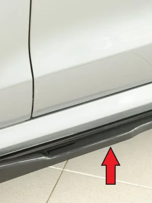 Objednat Nyní Rieger spoiler pod boční práh mont. strana levá pro Audi A6 S6 4G, C7 sedan, 02/12-08/14, plast ABS lakovaný do černé lesklé barvy