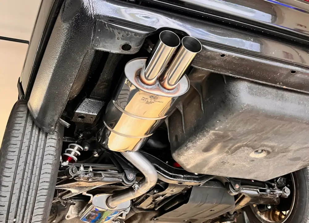 Odeslání Ihned Fox Sportauspuff výfukový systém od katalyzátoru s koncovkou 2x63 mm typ 10 pro Audi 200 44Q s motorem 2.1 l