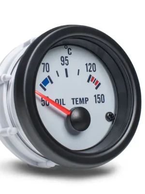 Sleva Autogauge palubní přístroj, měřená hodnota teplota oleje, barva podkladu bílá