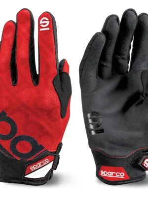 Časově Omezené Rukavice pro mechaniky Sparco Meca-3, Barva červená, Velikost 10